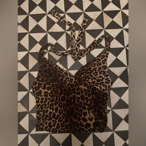ROMWE Animal Print Halter Top– Size 0XL (US 6)